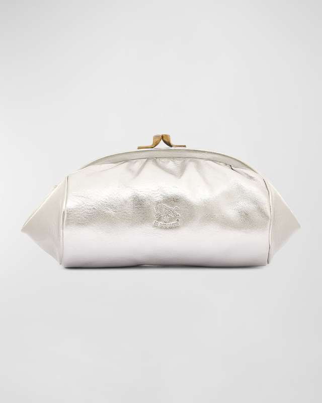 Maniuela Leather Clutch Bag